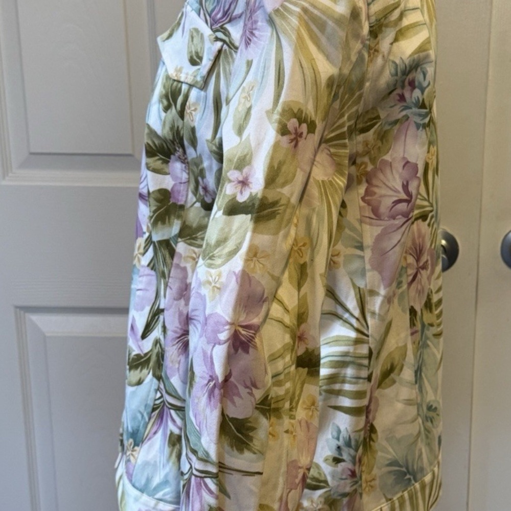 White Floral Women's Jacket Alfred Dunner Jacket Coat Size 10 - Picture 4 of 4